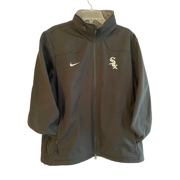 Nike Chicago White Sox MLB Baseball‎ Jacket Full Zip Men's XL Black White